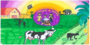 Balaji Karthik Havish Dhyuvan of CLS1J has drawn for Pongal festival